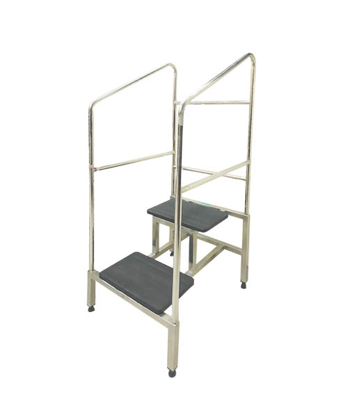 Product Details|Double Step Foot Stool with Two Side Rail